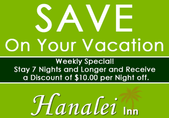 Save On Your Vacation, Weekly Special, Stay 7 Nights and Longer and Receive a Discount of $10.00 per Night off